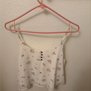 Cute floral flowy tank top